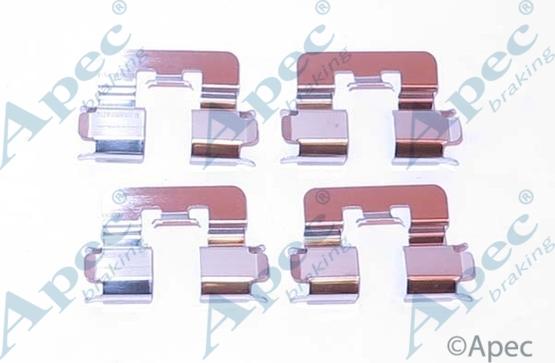 APEC KIT1167 - Комплектуючі, колодки дискового гальма autocars.com.ua