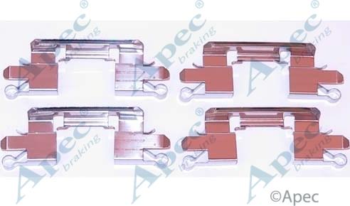 APEC KIT1177 - Комплектуючі, колодки дискового гальма autocars.com.ua