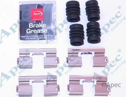 APEC KIT1187 - Комплектуючі, колодки дискового гальма autocars.com.ua