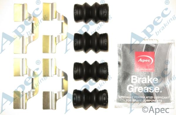 APEC KIT1214 - Комплектуючі, колодки дискового гальма autocars.com.ua