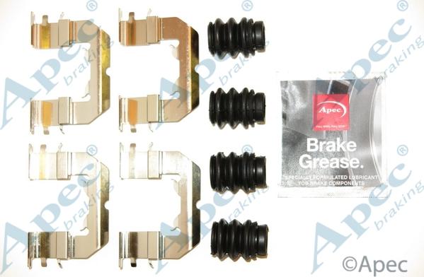 APEC KIT1231 - Комплектуючі, колодки дискового гальма autocars.com.ua