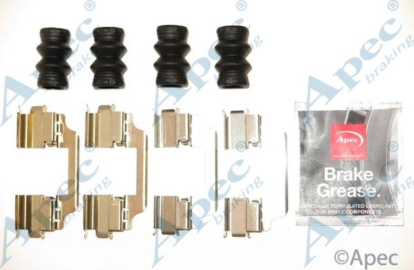 APEC KIT1232 - Комплектуючі, колодки дискового гальма autocars.com.ua