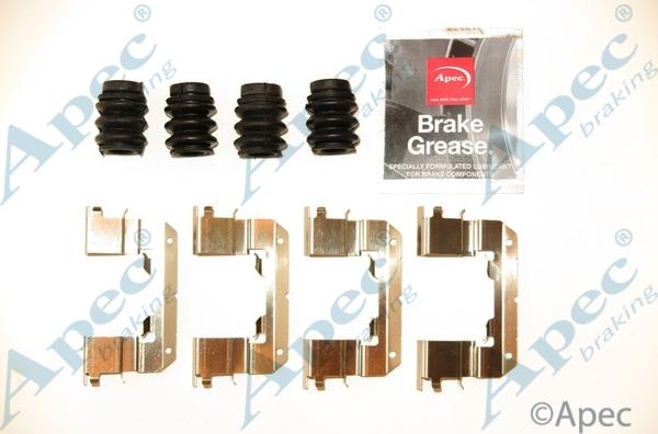 APEC KIT1234 - Комплектуючі, колодки дискового гальма autocars.com.ua