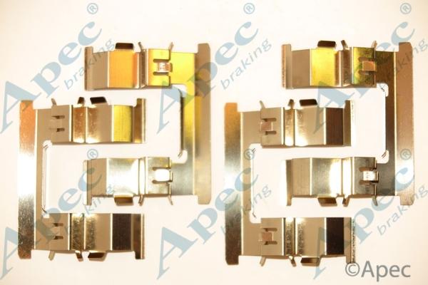 APEC KIT1237 - Комплектуючі, колодки дискового гальма autocars.com.ua