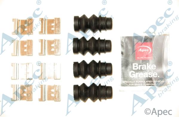 APEC KIT1241 - Комплектуючі, колодки дискового гальма autocars.com.ua