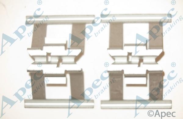 APEC KIT1255 - Комплектуючі, колодки дискового гальма autocars.com.ua