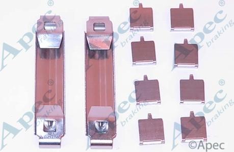 APEC KIT1287 - Комплектуючі, колодки дискового гальма autocars.com.ua