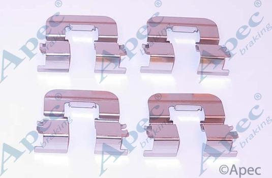 APEC KIT1294 - Комплектуючі, колодки дискового гальма autocars.com.ua