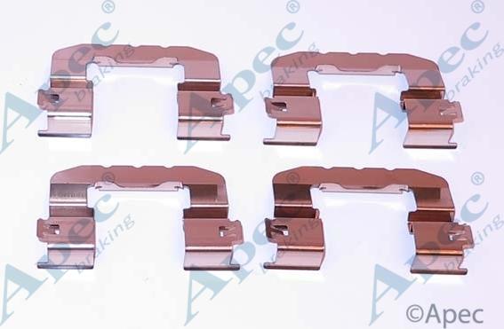 APEC KIT1295 - Комплектуючі, колодки дискового гальма autocars.com.ua