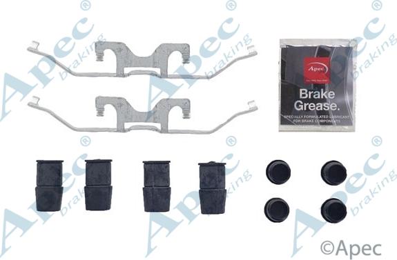 APEC KIT1311 - Комплектуючі, колодки дискового гальма autocars.com.ua