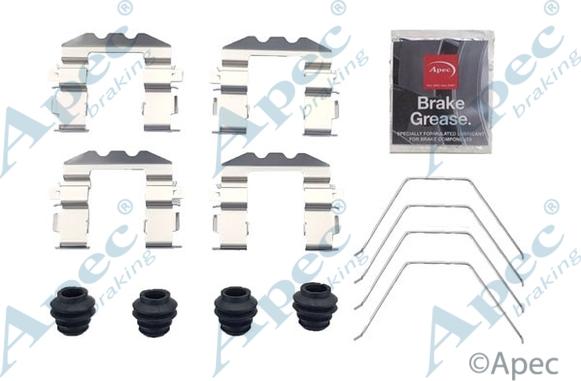 APEC KIT1317 - Комплектуючі, колодки дискового гальма autocars.com.ua