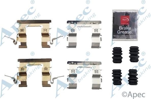 APEC KIT1319 - Комплектуючі, колодки дискового гальма autocars.com.ua