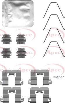 APEC KIT1376 - Комплектуючі, колодки дискового гальма autocars.com.ua