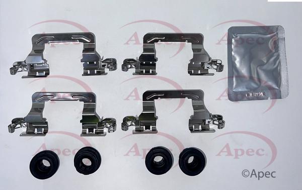 APEC KIT1437 - Комплектуючі, колодки дискового гальма autocars.com.ua