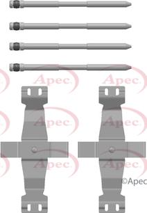 APEC KIT1518 - Комплектуючі, колодки дискового гальма autocars.com.ua