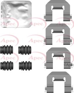 APEC KIT1522 - Комплектуючі, колодки дискового гальма autocars.com.ua