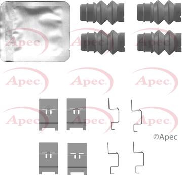 APEC KIT1528 - Комплектуючі, колодки дискового гальма autocars.com.ua
