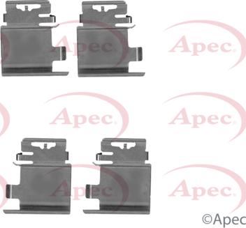 APEC KIT1535 - Комплектуючі, колодки дискового гальма autocars.com.ua