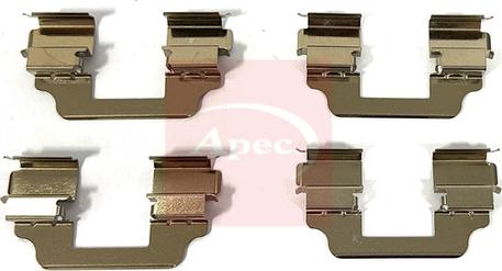 APEC KIT1546 - Комплектуючі, колодки дискового гальма autocars.com.ua