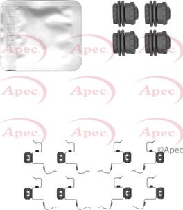 APEC KIT1549 - Комплектуючі, колодки дискового гальма autocars.com.ua