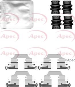 APEC KIT1551 - Комплектуючі, колодки дискового гальма autocars.com.ua