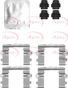 APEC KIT1570 - Комплектуючі, колодки дискового гальма autocars.com.ua