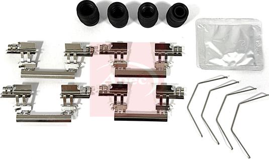 APEC KIT1574 - Комплектуючі, колодки дискового гальма autocars.com.ua