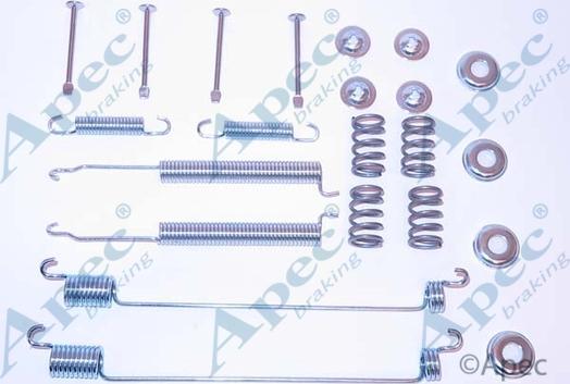 APEC KIT2034 - Комплектуючі, барабанний гальмівний механізм autocars.com.ua