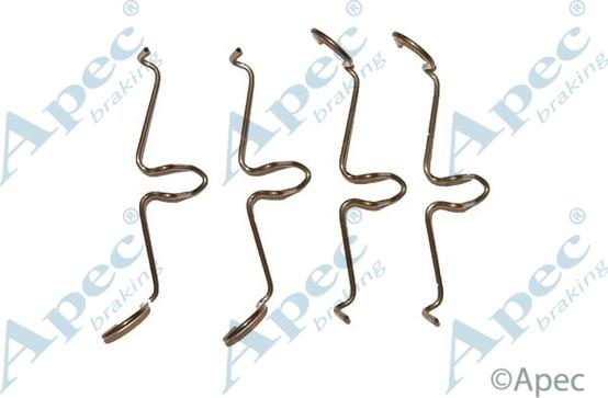 APEC KIT217 - Комплектуючі, колодки дискового гальма autocars.com.ua