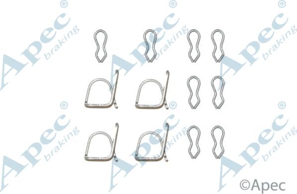 APEC KIT219 - Комплектуючі, колодки дискового гальма autocars.com.ua