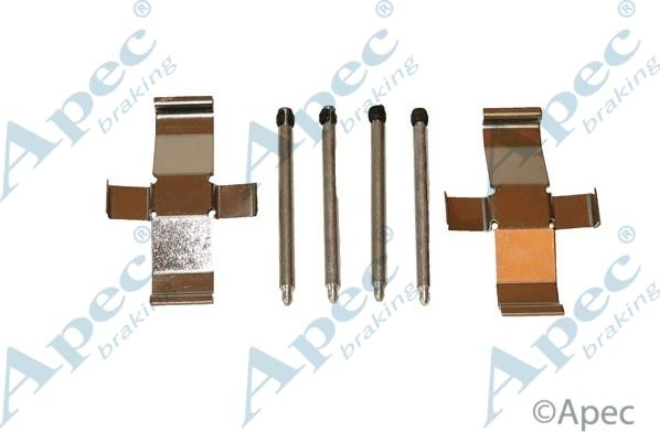 APEC KIT232 - Комплектуючі, колодки дискового гальма autocars.com.ua