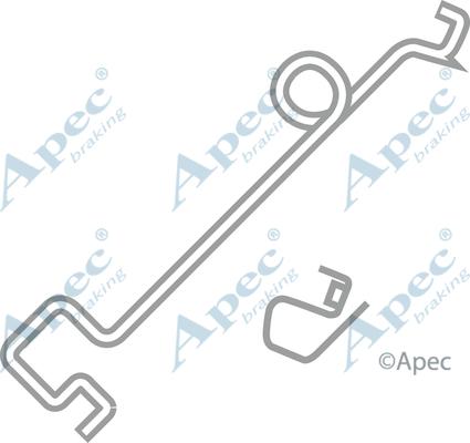 APEC KIT241 - Комплектуючі, колодки дискового гальма autocars.com.ua