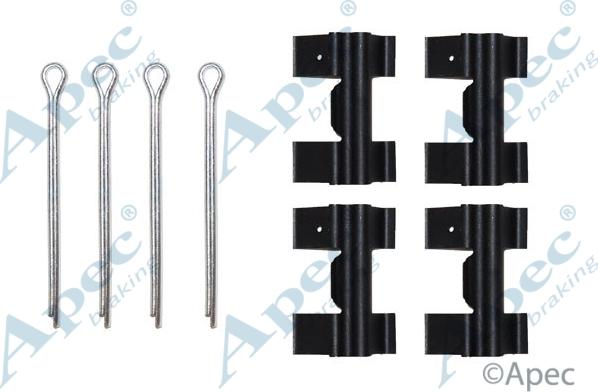 APEC KIT248 - Комплектуючі, колодки дискового гальма autocars.com.ua