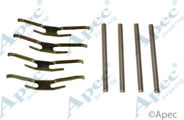 APEC KIT256 - Комплектуючі, колодки дискового гальма autocars.com.ua