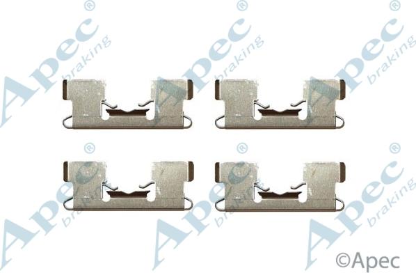APEC KIT262 - Комплектуючі, колодки дискового гальма autocars.com.ua