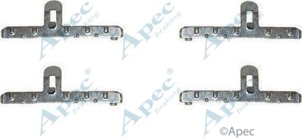 APEC KIT265 - Комплектуючі, колодки дискового гальма autocars.com.ua