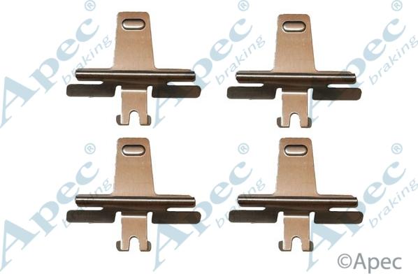 APEC KIT266 - Комплектуючі, колодки дискового гальма autocars.com.ua