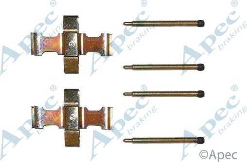 APEC KIT272 - Комплектуючі, колодки дискового гальма autocars.com.ua