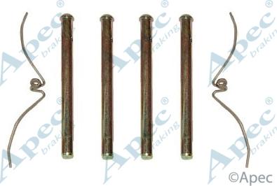 APEC KIT277 - Комплектуючі, колодки дискового гальма autocars.com.ua