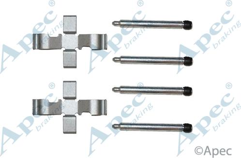 APEC KIT280 - Комплектуючі, колодки дискового гальма autocars.com.ua