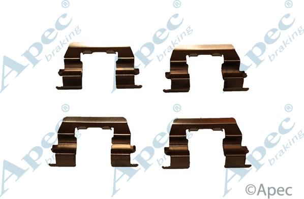 APEC KIT289 - Комплектуючі, колодки дискового гальма autocars.com.ua