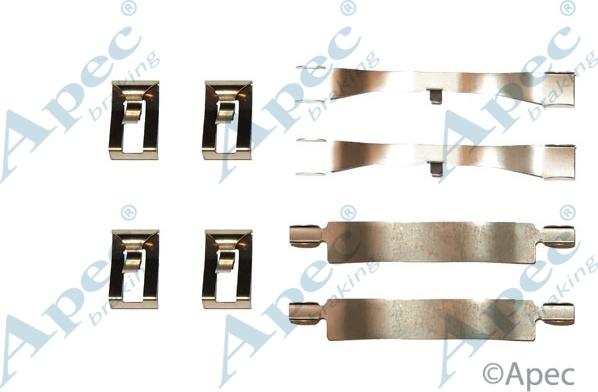 APEC KIT291 - Комплектуючі, колодки дискового гальма autocars.com.ua