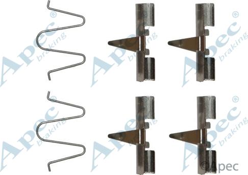 APEC KIT303 - Комплектуючі, колодки дискового гальма autocars.com.ua