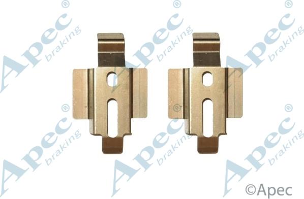 APEC KIT305 - Комплектуючі, колодки дискового гальма autocars.com.ua