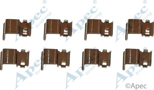 APEC KIT321 - Комплектуючі, колодки дискового гальма autocars.com.ua