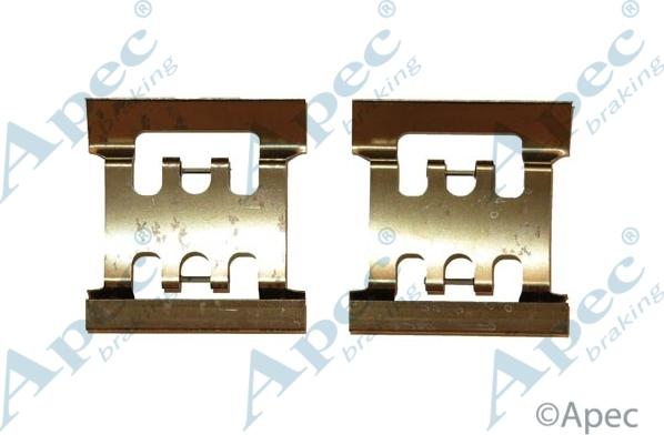 APEC KIT414 - Комплектуючі, колодки дискового гальма autocars.com.ua