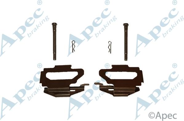 APEC KIT417 - Комплектуючі, колодки дискового гальма autocars.com.ua