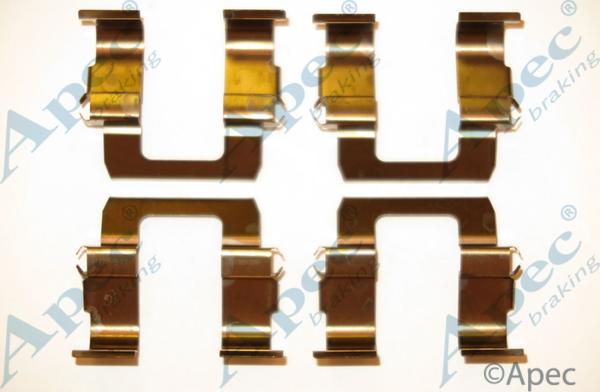 APEC KIT419 - Комплектуючі, колодки дискового гальма autocars.com.ua