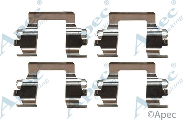 APEC KIT420 - Комплектуючі, колодки дискового гальма autocars.com.ua