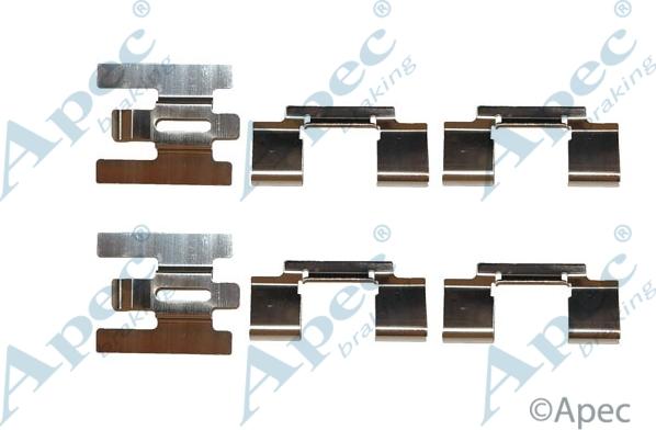 APEC KIT433 - Комплектуючі, колодки дискового гальма autocars.com.ua